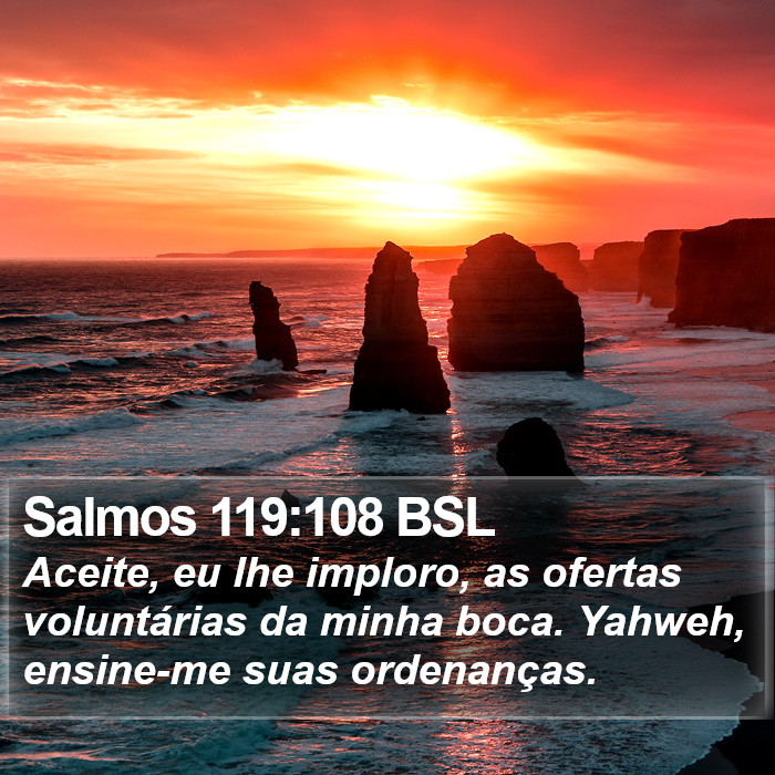 Salmos 119:108 BSL Bible Study