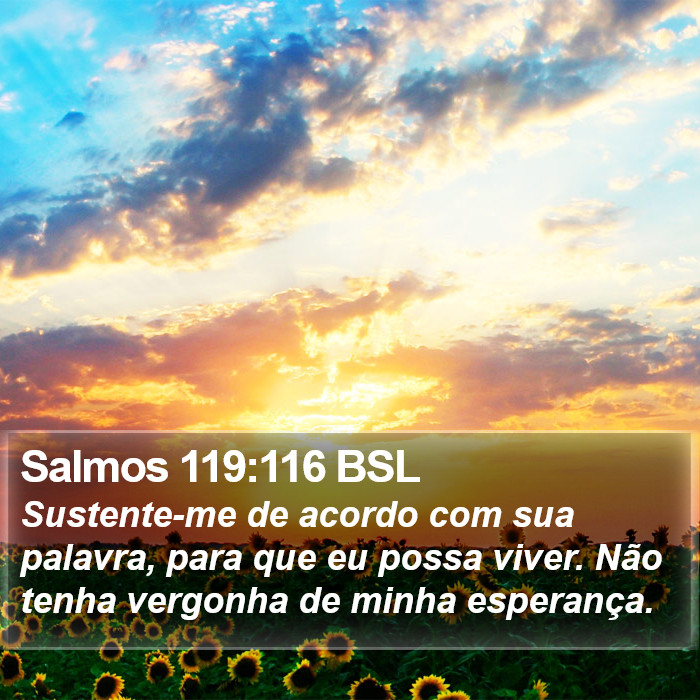 Salmos 119:116 BSL Bible Study
