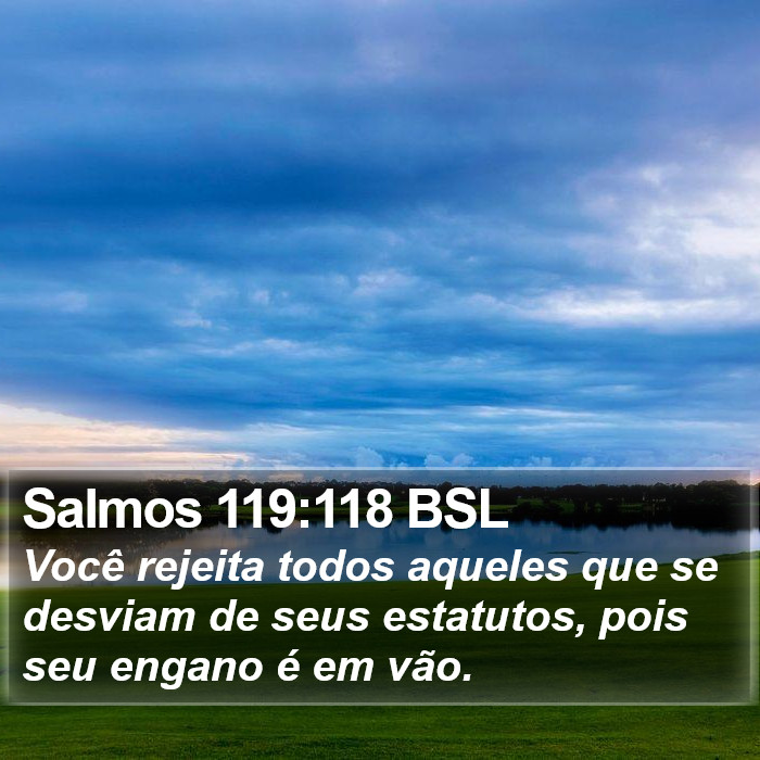 Salmos 119:118 BSL Bible Study