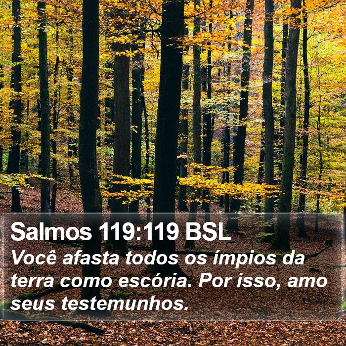 Salmos 119:119 BSL Bible Study