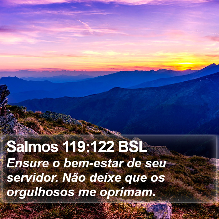 Salmos 119:122 BSL Bible Study