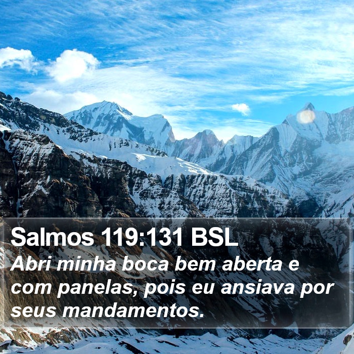 Salmos 119:131 BSL Bible Study
