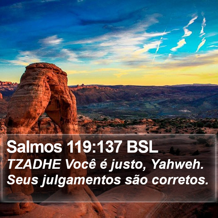 Salmos 119:137 BSL Bible Study