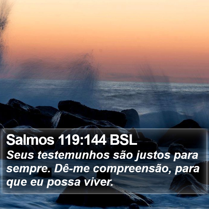 Salmos 119:144 BSL Bible Study