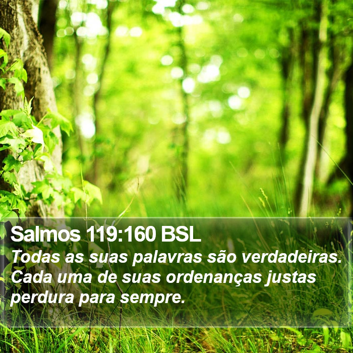 Salmos 119:160 BSL Bible Study