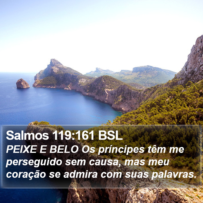 Salmos 119:161 BSL Bible Study