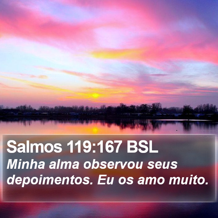 Salmos 119:167 BSL Bible Study
