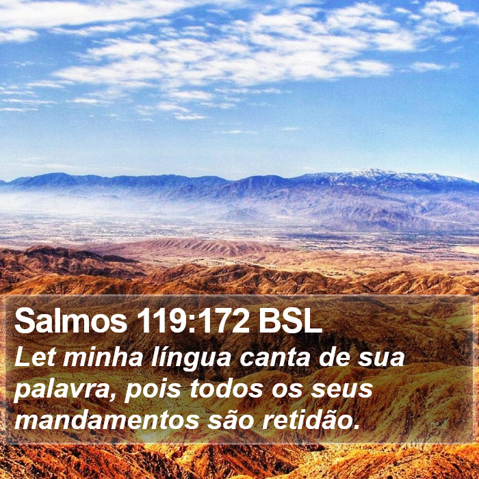 Salmos 119:172 BSL Bible Study