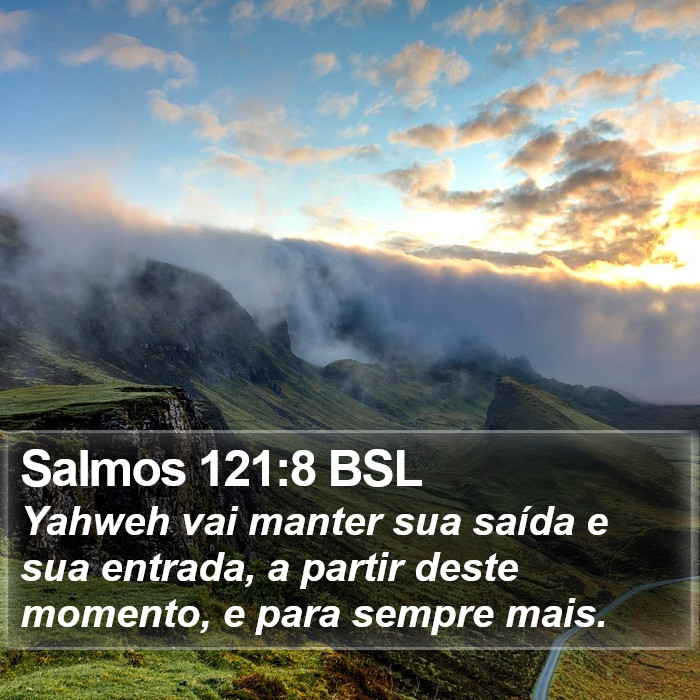 Salmos 121:8 BSL Bible Study