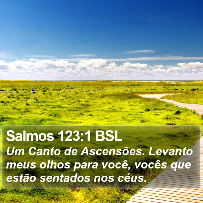 Salmos 123:1 BSL Bible Study