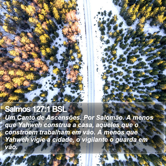 Salmos 127:1 BSL Bible Study