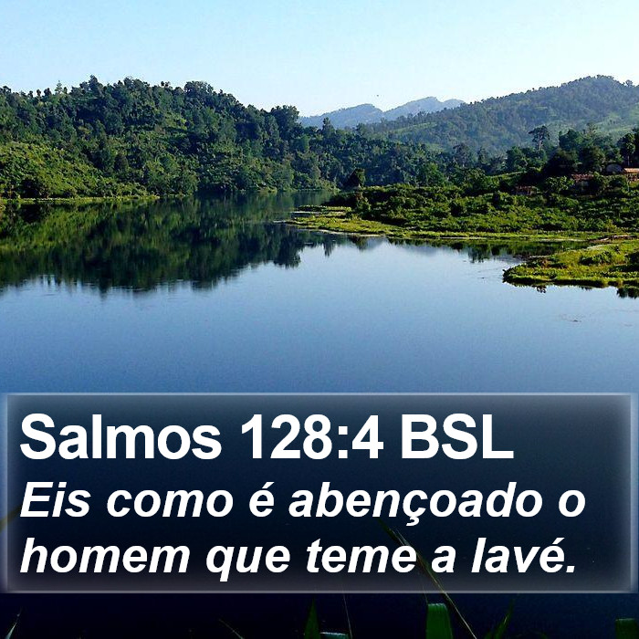 Salmos 128:4 BSL Bible Study