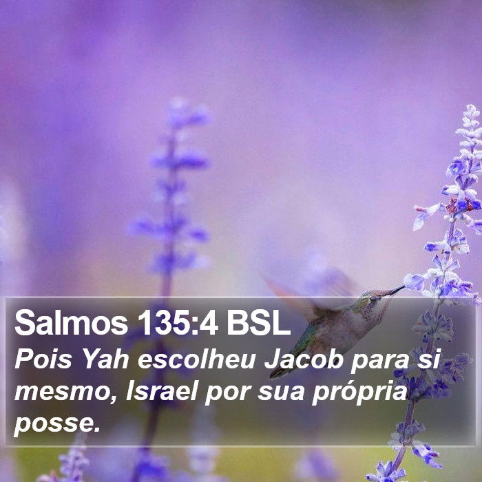 Salmos 135:4 BSL Bible Study