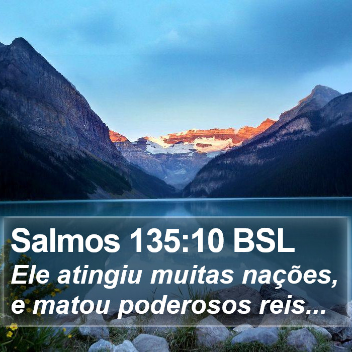 Salmos 135:10 BSL Bible Study