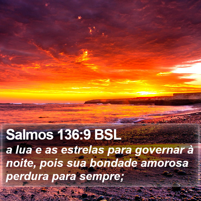 Salmos 136:9 BSL Bible Study