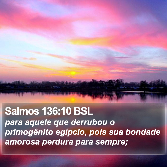 Salmos 136:10 BSL Bible Study