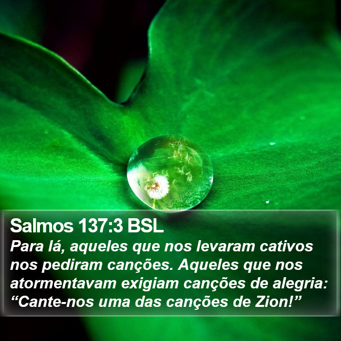 Salmos 137:3 BSL Bible Study