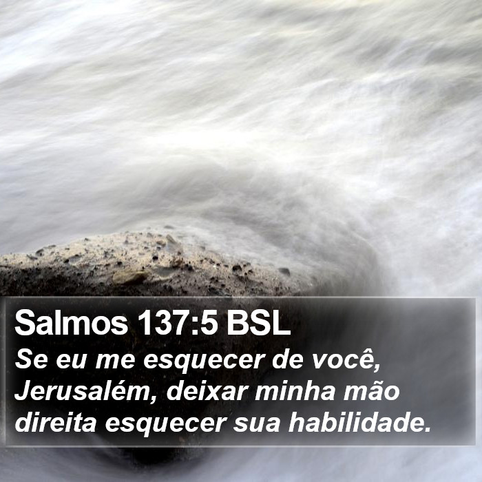 Salmos 137:5 BSL Bible Study