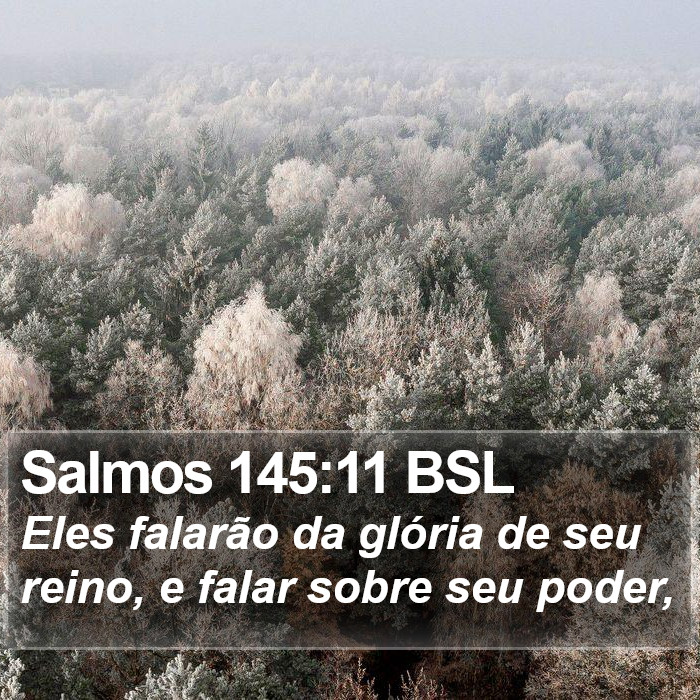Salmos 145:11 BSL Bible Study