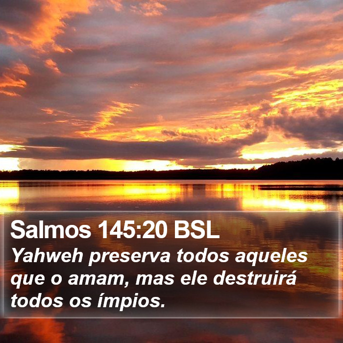 Salmos 145:20 BSL Bible Study