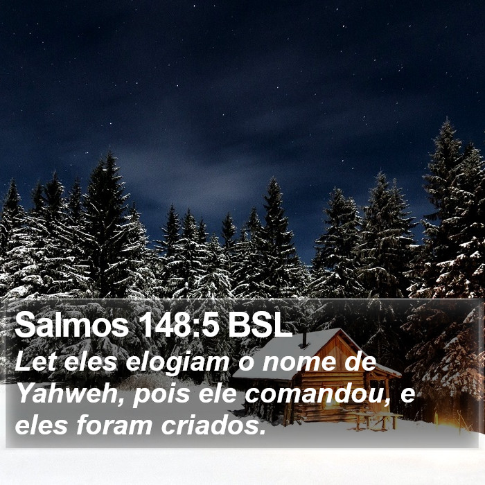Salmos 148:5 BSL Bible Study