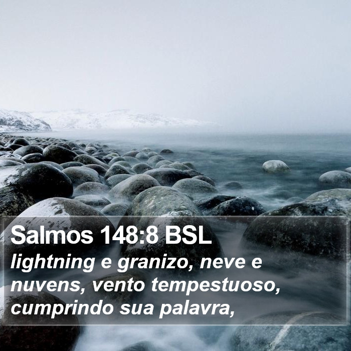 Salmos 148:8 BSL Bible Study