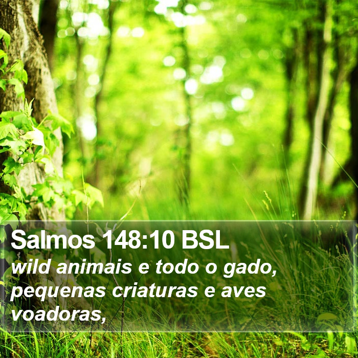 Salmos 148:10 BSL Bible Study