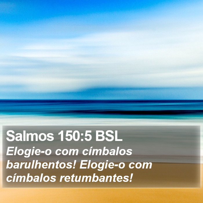 Salmos 150:5 BSL Bible Study