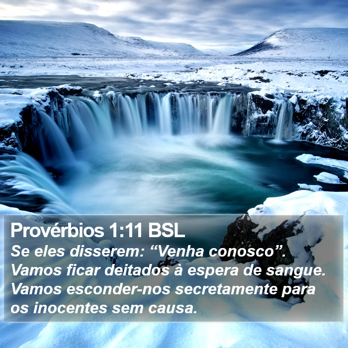 Provérbios 1:11 BSL Bible Study