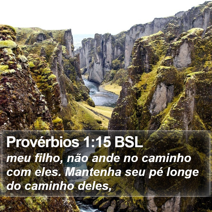 Provérbios 1:15 BSL Bible Study