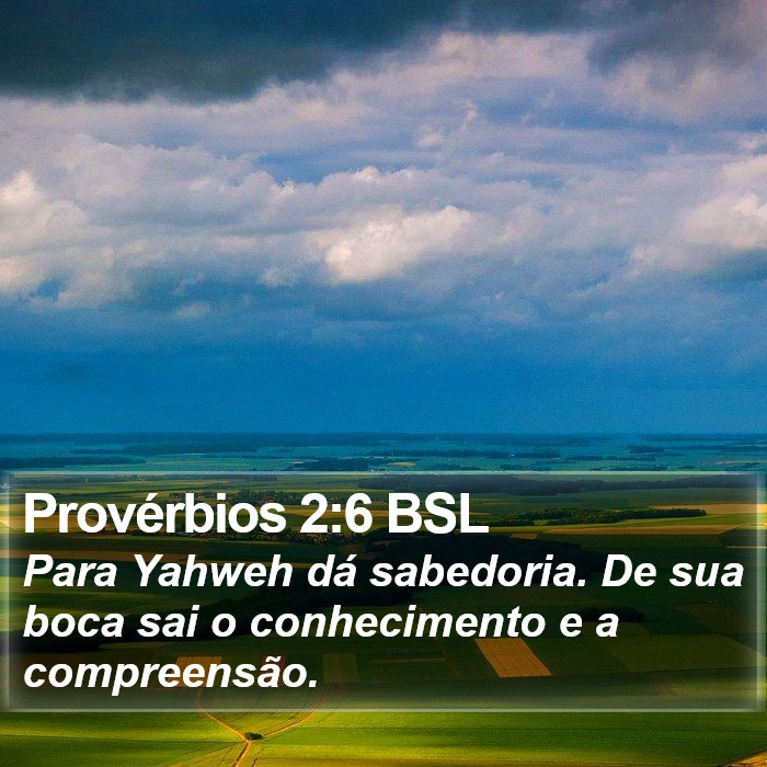 Provérbios 2:6 BSL Bible Study