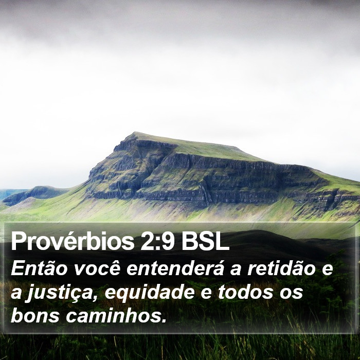 Provérbios 2:9 BSL Bible Study