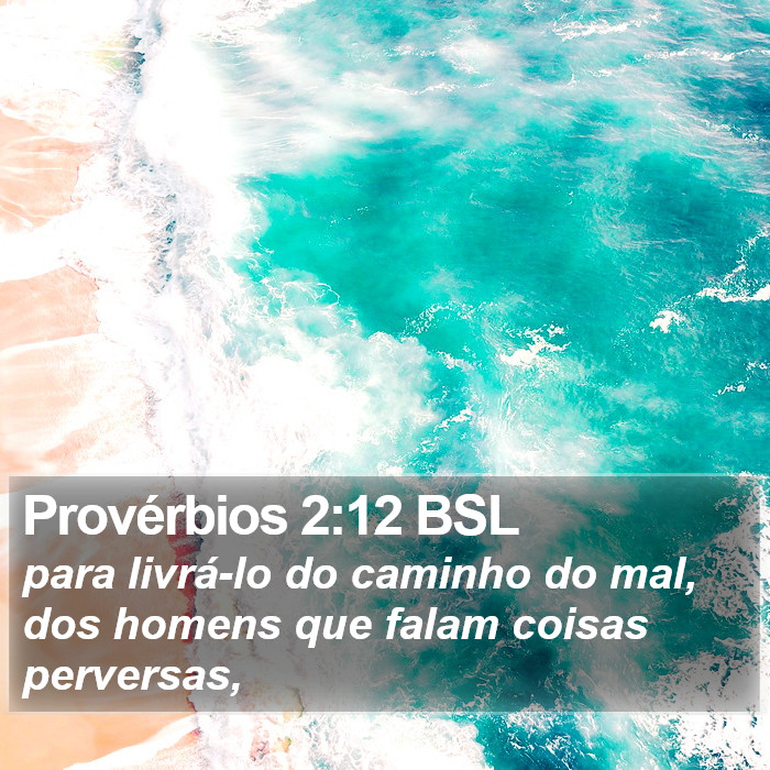 Provérbios 2:12 BSL Bible Study