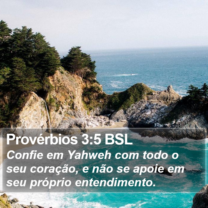 Provérbios 3:5 BSL Bible Study