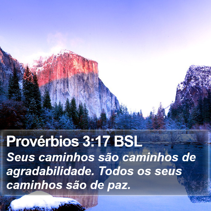 Provérbios 3:17 BSL Bible Study
