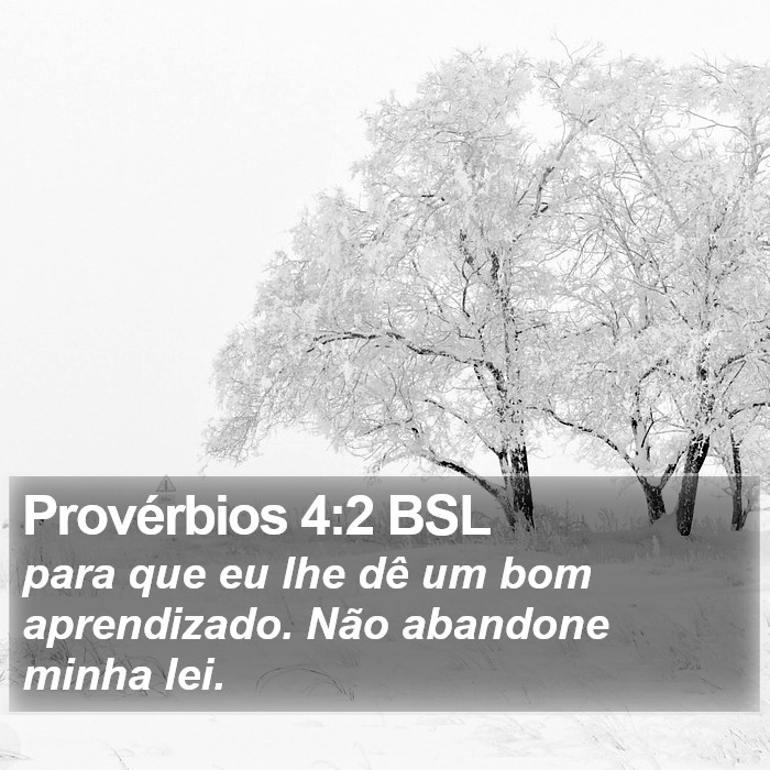Provérbios 4:2 BSL Bible Study