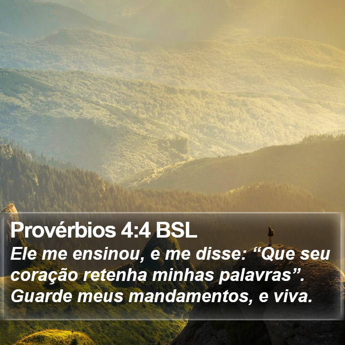 Provérbios 4:4 BSL Bible Study