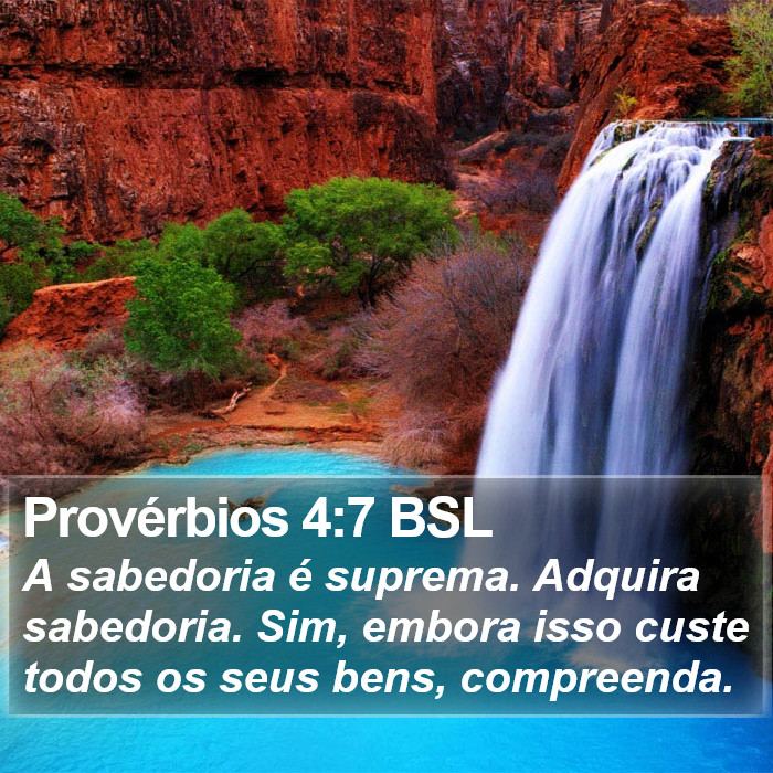 Provérbios 4:7 BSL Bible Study
