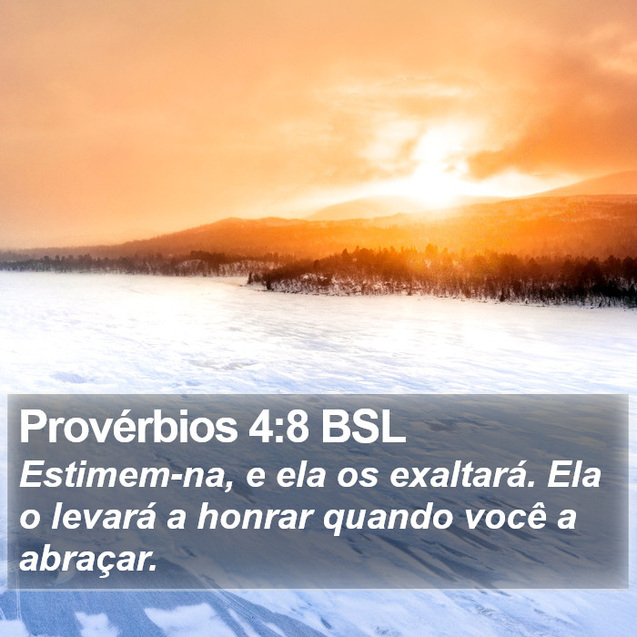 Provérbios 4:8 BSL Bible Study
