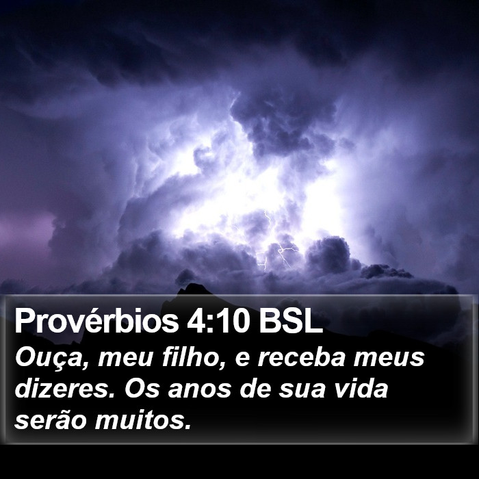 Provérbios 4:10 BSL Bible Study
