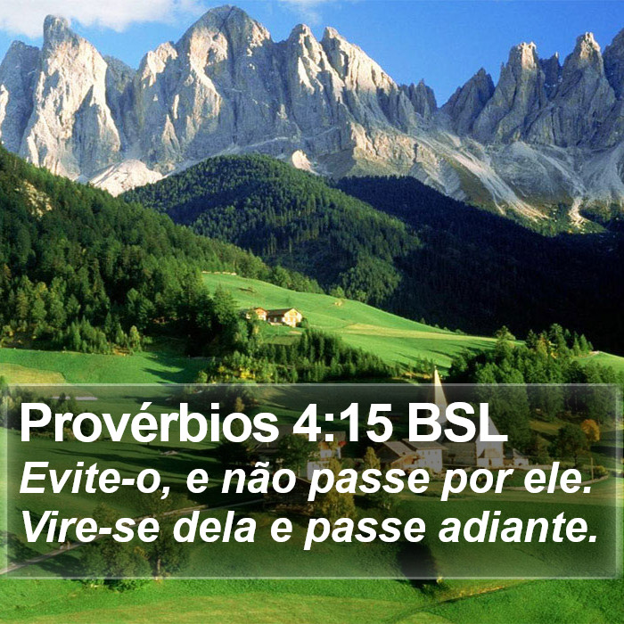 Provérbios 4:15 BSL Bible Study