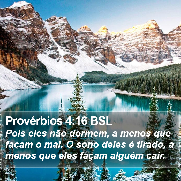 Provérbios 4:16 BSL Bible Study
