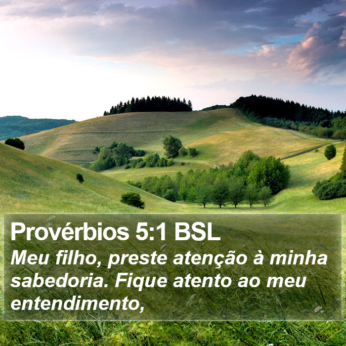 Provérbios 5:1 BSL Bible Study