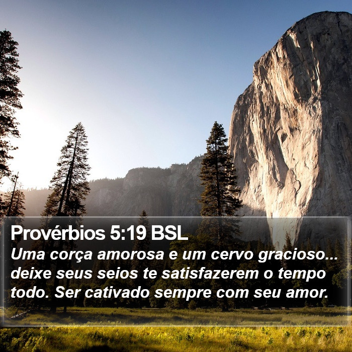 Provérbios 5:19 BSL Bible Study