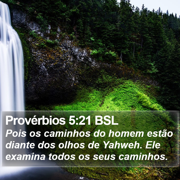 Provérbios 5:21 BSL Bible Study