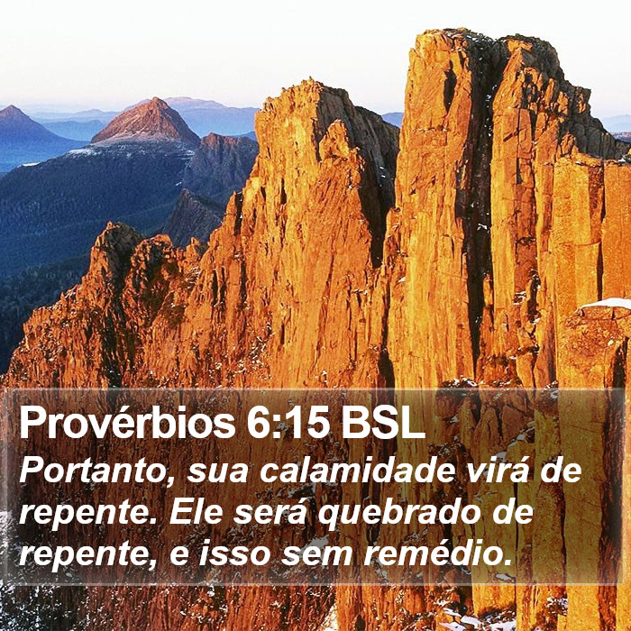 Provérbios 6:15 BSL Bible Study