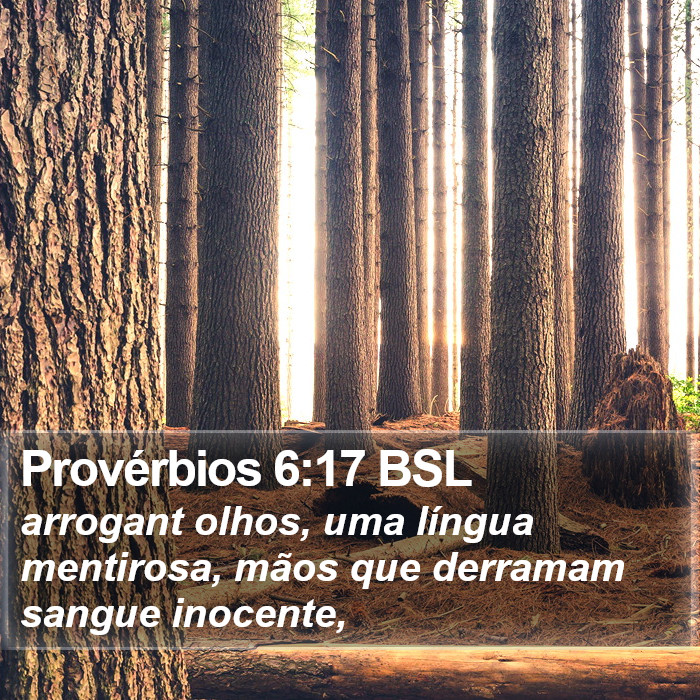 Provérbios 6:17 BSL Bible Study