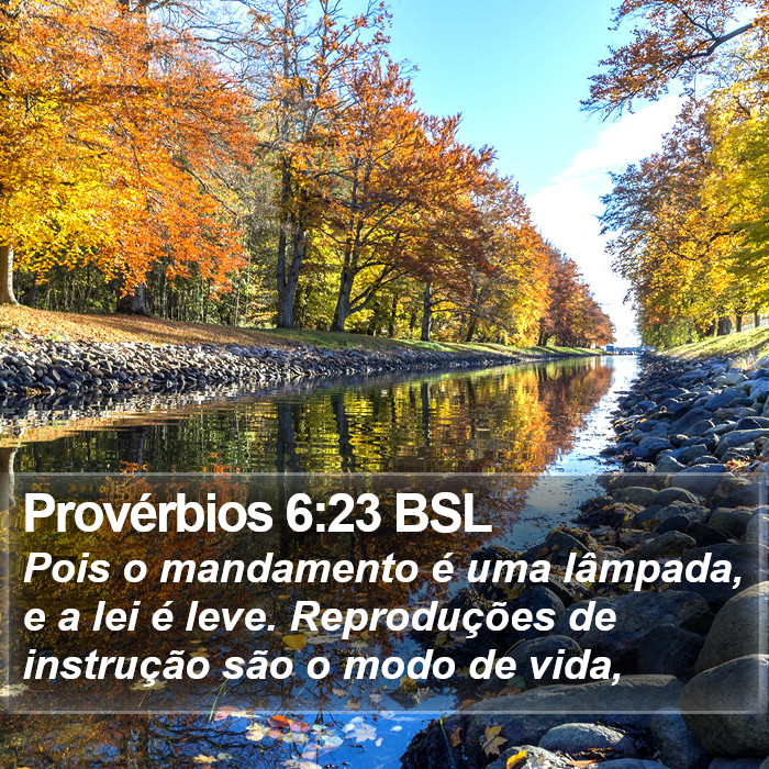 Provérbios 6:23 BSL Bible Study