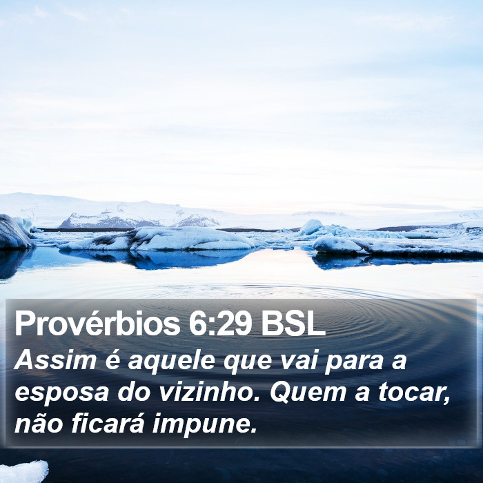 Provérbios 6:29 BSL Bible Study