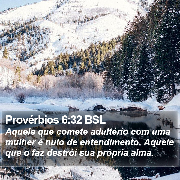 Provérbios 6:32 BSL Bible Study